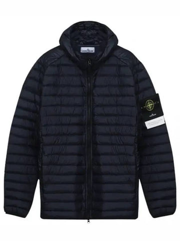 Lightweight hooded duck down jacket men s padded jumper - STONE ISLAND - BALAAN 1