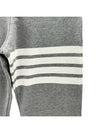 Men's Classic Loopback Engineered 4-Bar Sweatpants Light Grey - THOM BROWNE - BALAAN 4