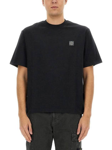 Stone Island T-Shirt With Logo - STONE ISLAND - BALAAN 1