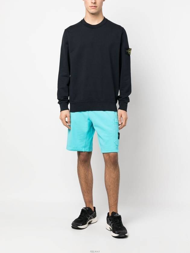 Wappen Patch Crew Neck Sweatshirt Navy - STONE ISLAND - BALAAN 4