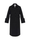 Coat F9606 099 BLACK - GANNI - BALAAN 2