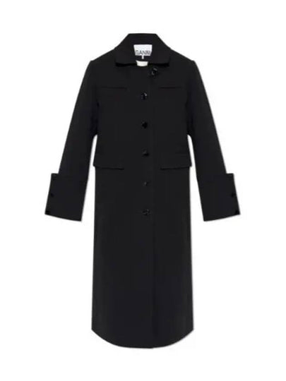 Coat F9606 099 BLACK - GANNI - BALAAN 2