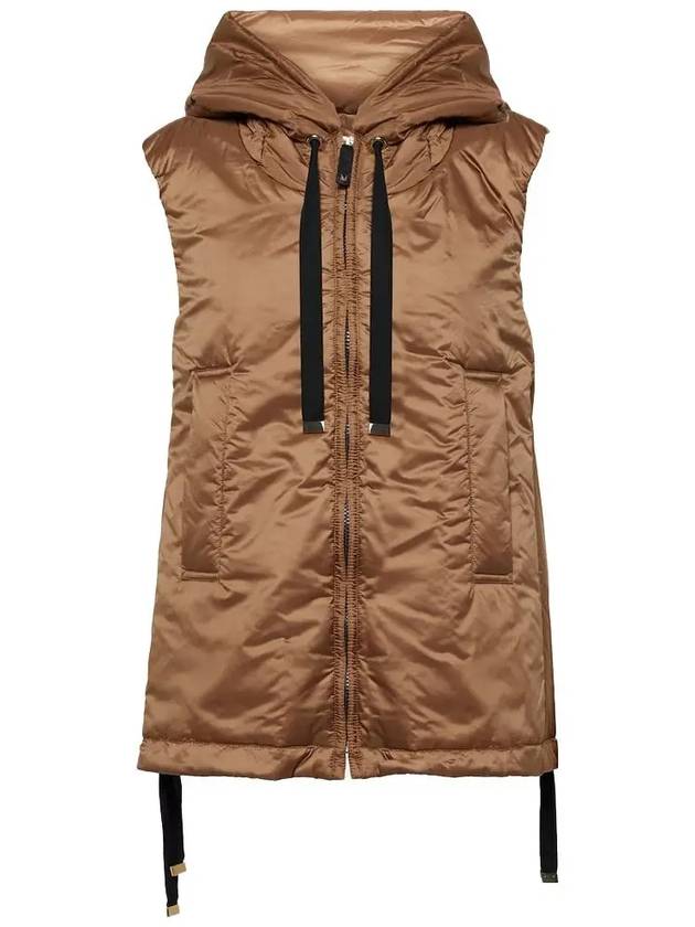 Greengo Water Repellent Padded Vest Camel - MAX MARA - BALAAN 5