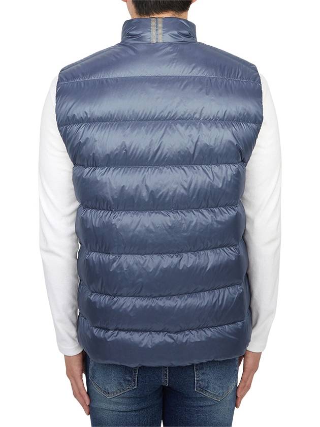 Crofton Logo Patch Padding Vest Ozone Blue - CANADA GOOSE - BALAAN 5