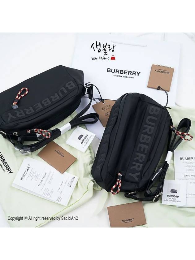 Logo Nylon Cross Bag Black - BURBERRY - BALAAN 3