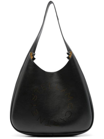 logo-perforated faux-leather tote bag - STELLA MCCARTNEY - BALAAN 1