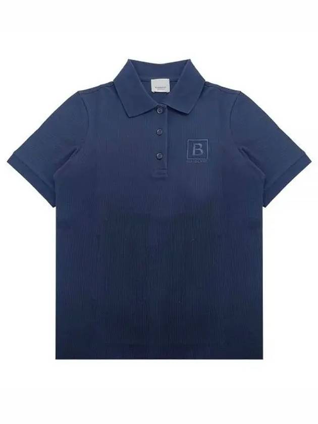 Box Logo Polo Shirt Navy - BURBERRY - BALAAN 2