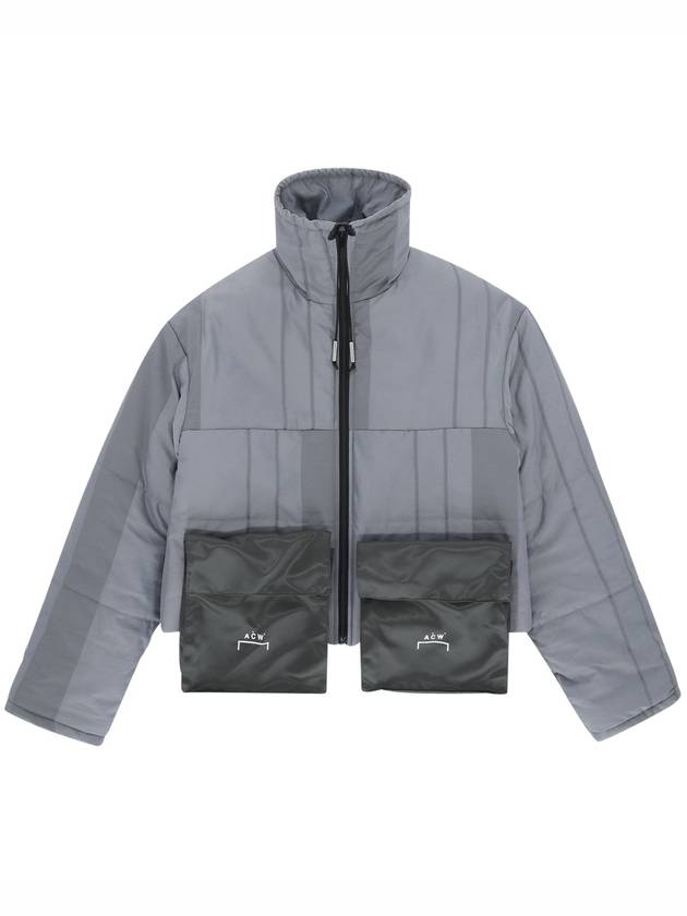A Cold Wall Puffer Jacket With Detachable Sleeves Slate - A-COLD-WALL - BALAAN 4
