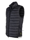 Loom Woven Chambers Recycled Nylon Down TC Vest Black - STONE ISLAND - BALAAN 3