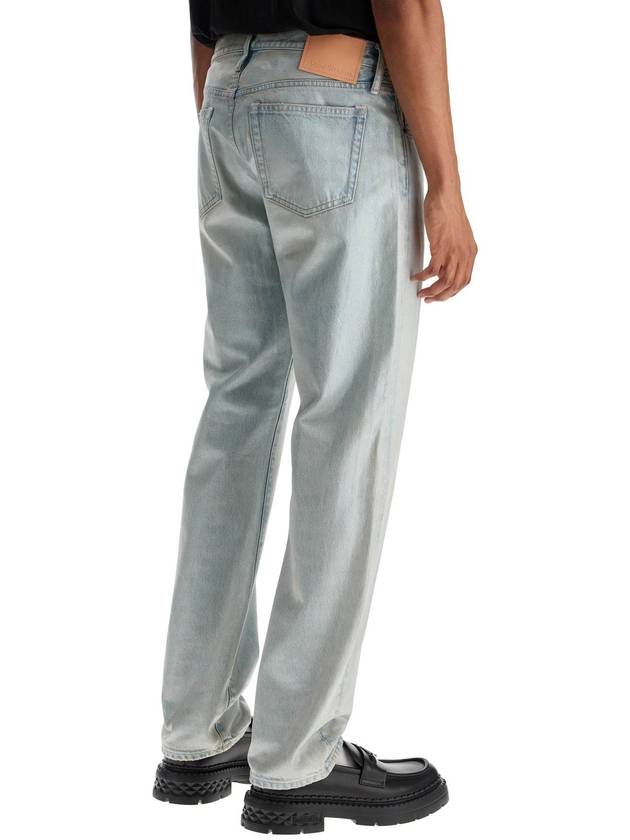 light blue straight cotton jeans model 1996 - ACNE STUDIOS - BALAAN 3