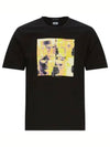 Metropolis Series Mercerized Jersey Graphic Short Sleeve T-Shirt Black - CP COMPANY - BALAAN 2