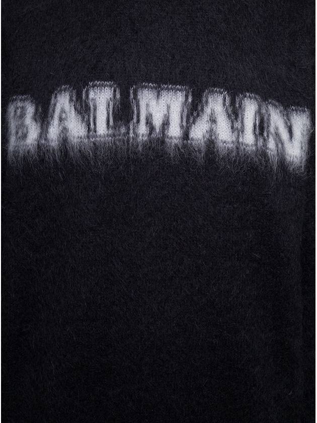 23 fw Black Mohair Blend Sweater BH0KD000KF38EAB B0480738917 - BALMAIN - BALAAN 4