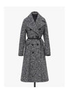 Women's Summer Virgin Wool Double Coat Black - MAX MARA - BALAAN 2