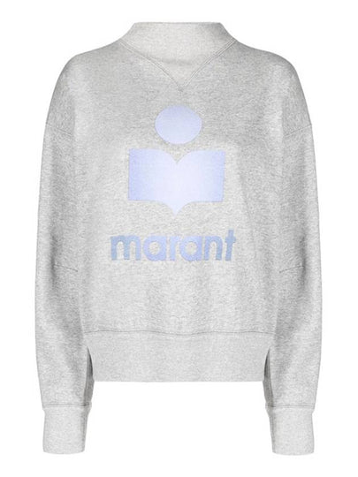 Moby Logo Cotton Sweatshirt Grey - ISABEL MARANT ETOILE - BALAAN 2