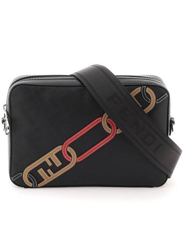 FF Motif Camera Cross Bag Black - FENDI - BALAAN 1