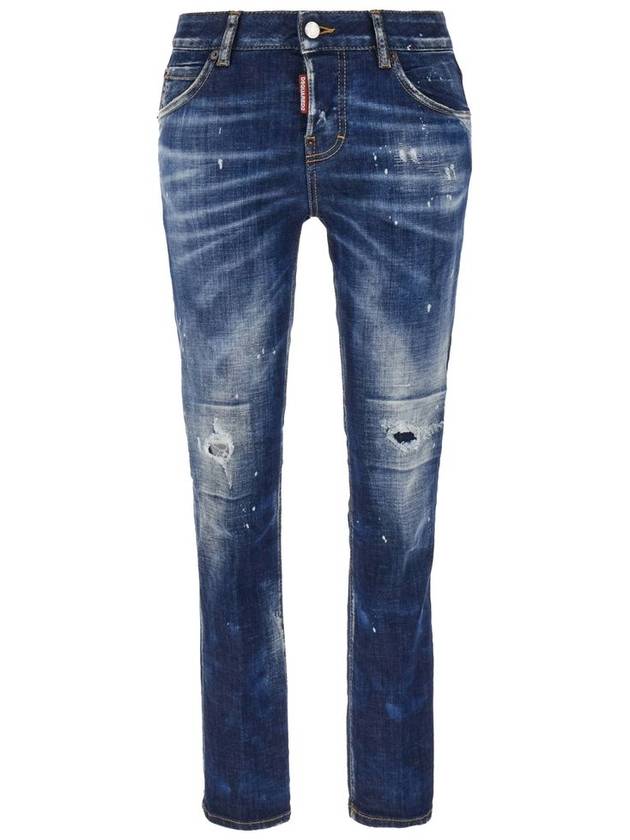 Distressed Effect Crop Jeans S72LB0687S30342 - DSQUARED2 - BALAAN 2