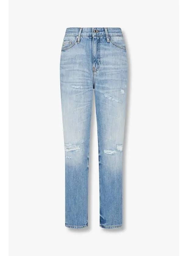 Women s Destroyed Boyfriend Jeans Light Blue - ARMANI EXCHANGE - BALAAN 1