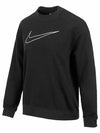 Dri-Fit Get Fit Graphic Crew Neck Sweatshirt Black - NIKE - BALAAN 3