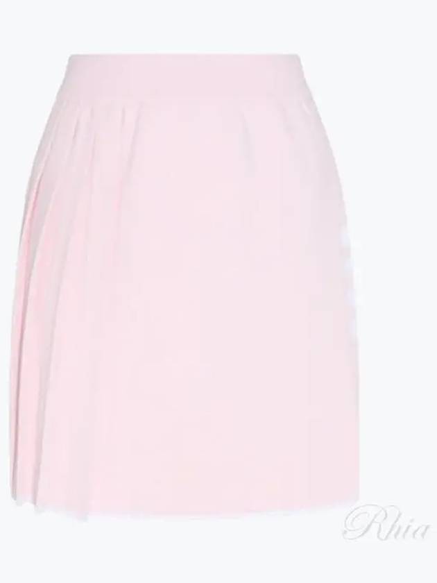 Women's 4 Bar Mini Pleated Skirt Pink - THOM BROWNE - BALAAN 2