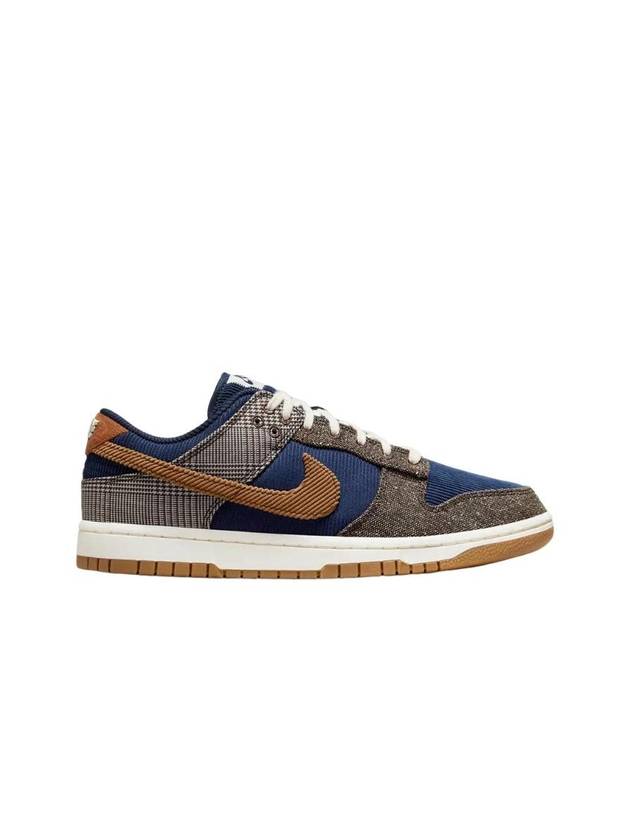 Dunk Tweed Corduroy Low Top Sneakers Midnight Navy Baroque Brown - NIKE - BALAAN 1