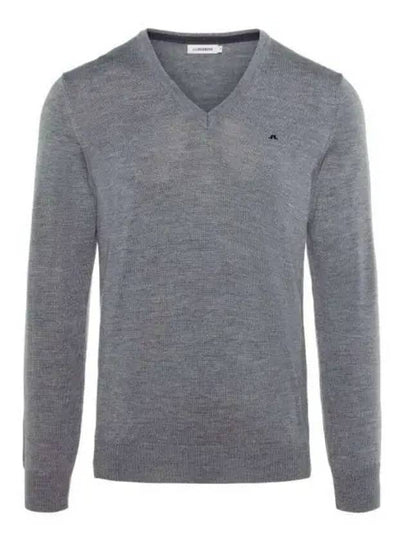 Lymann True Merino Wool Knit Top Grey Melange - J.LINDEBERG - BALAAN 2