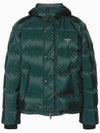 Re-Nylon Cropped Down Padding Bottle Green - PRADA - BALAAN 2