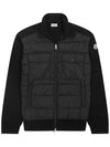 logo patch mix padded jacket black 8G000 33 89AHS 999 - MONCLER - BALAAN 1