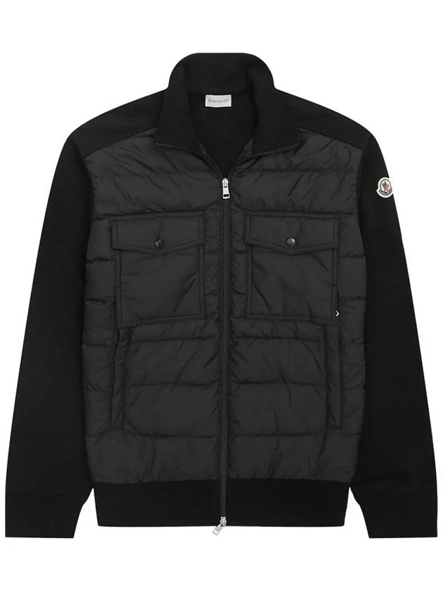 logo patch mix padded jacket black 8G000 33 89AHS 999 - MONCLER - BALAAN 1