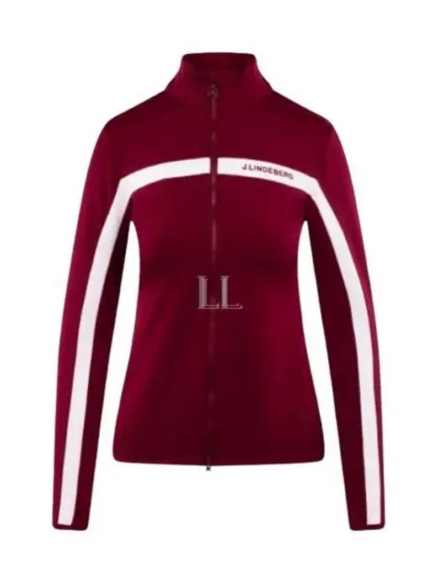 Seasonal Janice Mid Layer Track Jacket Red - J.LINDEBERG - BALAAN 2