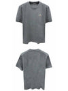 8C00025 829H8 984 Logo Patch Short Sleeve TShirt Gray Men's TShirt TLS - MONCLER - BALAAN 4