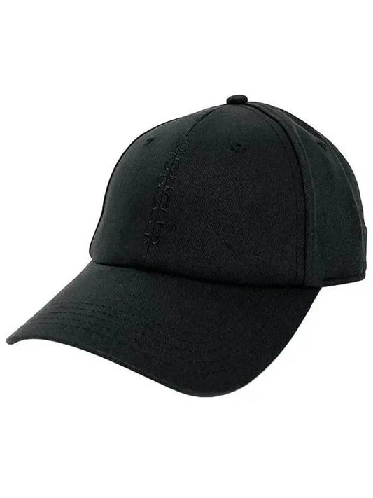 logo base ball cap black - MONCLER - BALAAN.