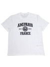 Varsity Logo Short Sleeve T-Shirt White - AMI - BALAAN 2