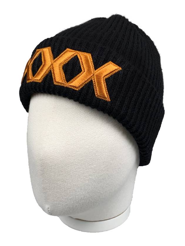 XXX WAPPEN KNITTED BEANIE BLACK - MEASPHERA - BALAAN 4