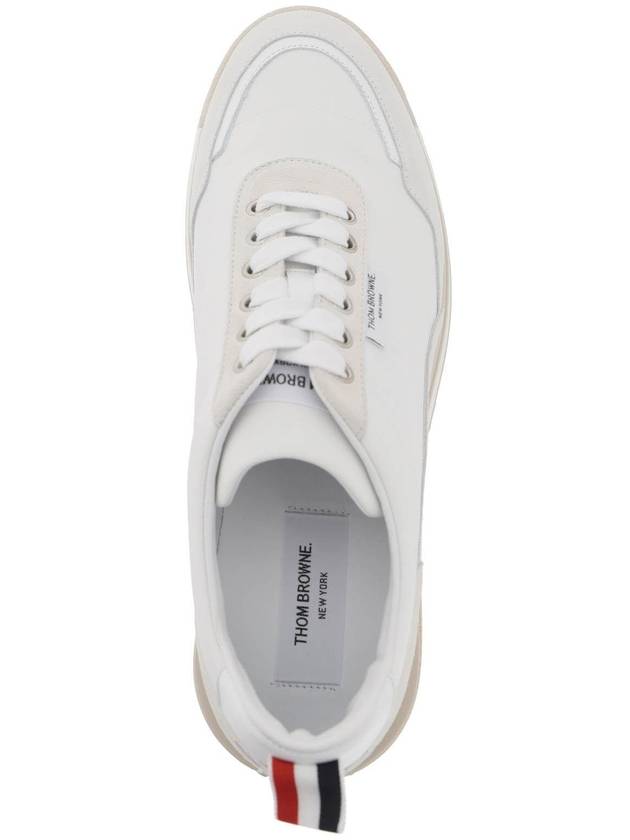 Eco Nylon Alumni Low Top Sneakers White - THOM BROWNE - BALAAN 4