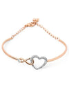 Hyperbola Infinity Heart Bangle Bracelet Gold - SWAROVSKI - BALAAN 4