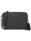 Ginny Medium Logo Cross Bag Black - MICHAEL KORS - BALAAN 2