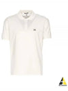 Men's Embroidered Logo Cotton Polo Shirt White - CP COMPANY - BALAAN 2