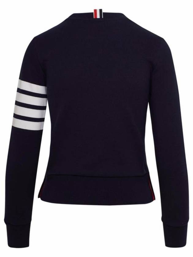 Engineered 4 Bar Stripe Loopback Jersey Knit Crewneck Sweatshirt Navy - THOM BROWNE - BALAAN 4