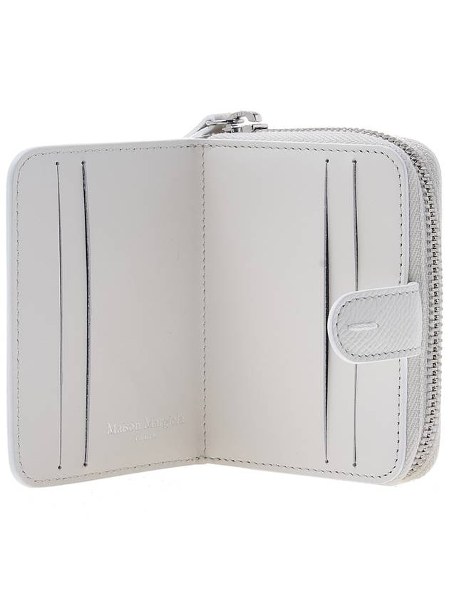 Zipper Round Stitch Card Wallet White - MAISON MARGIELA - BALAAN 11