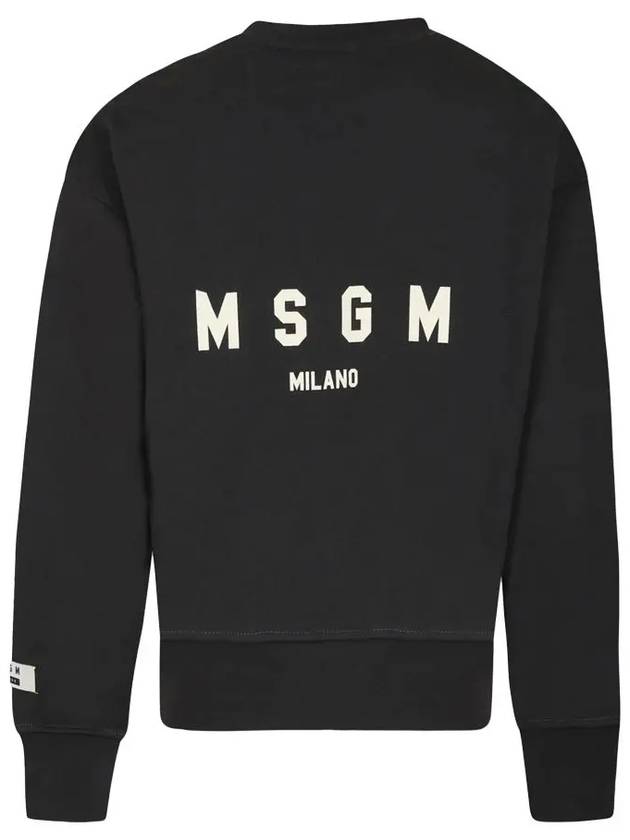 Kids Women Logo Sweatshirt Black F4MSJUSW174 103 - MSGM - BALAAN 3