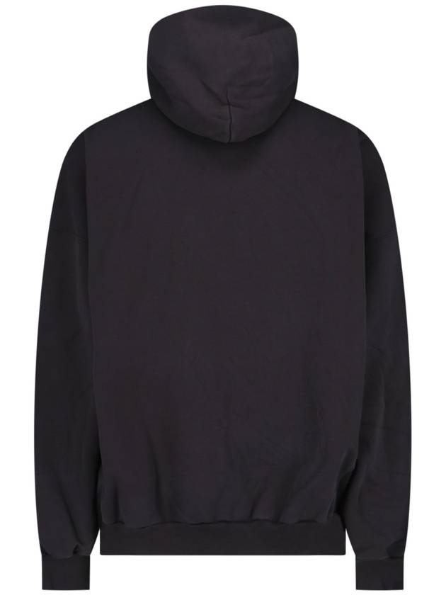 Paris Logo Print Hoodie Black - BALENCIAGA - BALAAN 3