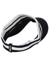 Color combination knit sun visor MX3MA510WHT - P_LABEL - BALAAN 3