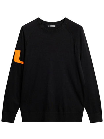 Men's Gusten Knit Sweater Black - J.LINDEBERG - BALAAN 1