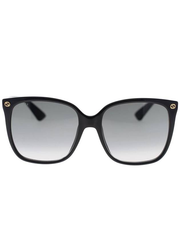 Eyewear Logo Big Square Sunglasses Black - GUCCI - BALAAN 2