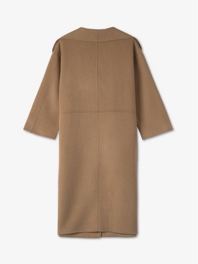 Signature Wool Cashmere Single Coat Camel - TOTEME - BALAAN 3