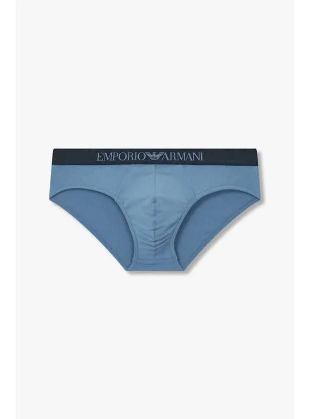 UNDERWEAR Men s Logo Banding Solid Briefs Blue - EMPORIO ARMANI - BALAAN 1