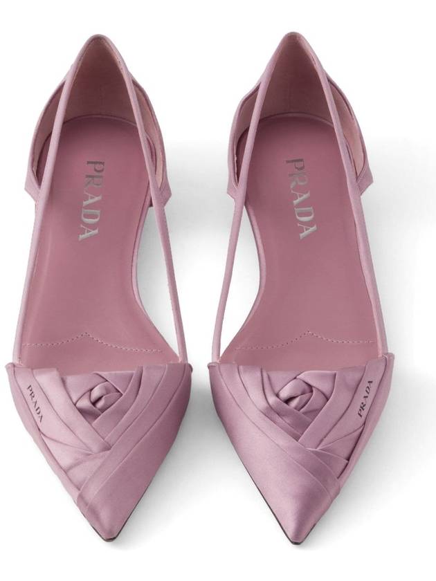 Cutout Satin Ballerina Pink - PRADA - BALAAN 5