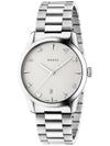 G Timeless Dial Stainless Steel Watch Silver - GUCCI - BALAAN 4