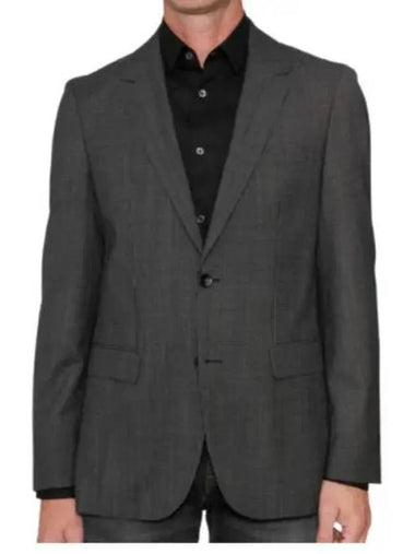 Men's Virgin Wool Jacket Black - HUGO BOSS - BALAAN 1