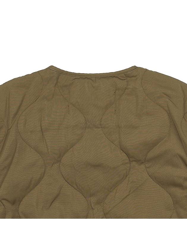 Maison Kitsune Fox Head Patch Quilted Jacket LW02110WQ4016 KHAKI - MAISON KITSUNE - BALAAN 8